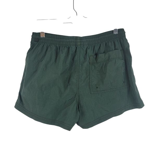 Athleta Expedition Short Green Black Strip Side Shorts 2 - Picture 3 of 5